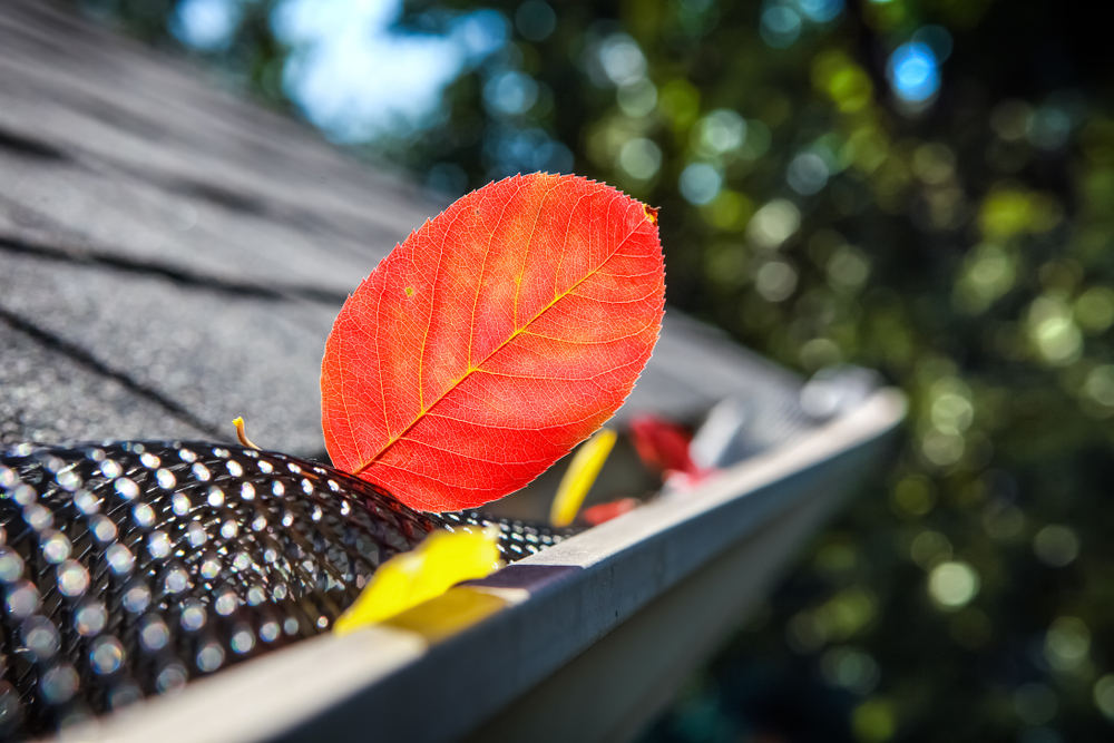 Plastic,Guard,Over,Gutter,On,A,Roof,Not,Working,And